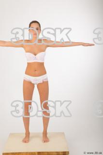Whole body underwear modeling t pose of Leah 0002